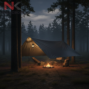 Lona de Camping Fácil de Transportar con Esquinas Reforzadas, Lona de Refugio para Camping Resistente a la Lluvia y Tormentas - Product Image 3