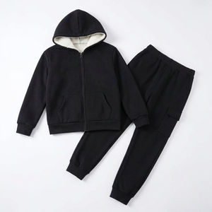 Conjunto Deportivo de Dos Piezas para Mujer, Talla Grande, Sudadera con Capucha Personalizada y Pantalones Anchos, Ropa Deportiva Transpirable - Product Image 4