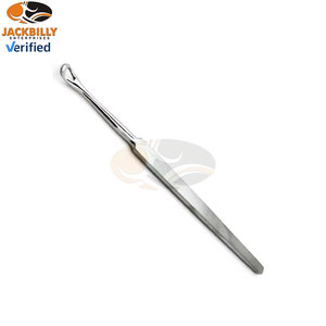 JACKBILLY ขายส่งเครื่องมือขูดหูชนิดสแตนเลสแบบใช้มือสำหรับรักษาอาการ Chalazion # เครื่องมือผ่าตัดหู คอ จมูก แบบโค้ง 1 ชิ้น ขนาด 1.8 มม. ความแม่นยำสูง - Product Image 2