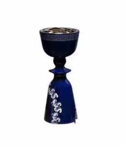 Brûleur d'encens hybride bois-résine avec insert en laiton, support de censer arabe Bakhoor, diffuseur d'arômes de table - Product Image 2