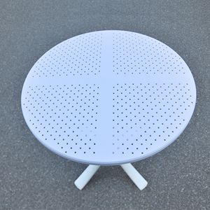 Base de Pedestal para Mesa de Bistro Moderna MN05 |   Mesa de Comedor de Plástico ABS Resistente al Agua y a los Rayos UV, Ligera, para Exteriores - Product Image 4