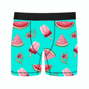 Boxers personnalisés imprimés et brodés, sous-vêtements légers avec broderie graphique décorative et tissu doux - Product Image 4