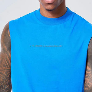 Débardeur sans manches de haute qualité pour hommes, personnalisé, respirant, en coton tricoté, style décontracté, broderie en sublimation 3D - Product Image 3