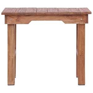 Tavolino Laterale in Legno di Mogano Massiccio di Media Durata per Soggiorno, Colore Marrone - Product Image 2