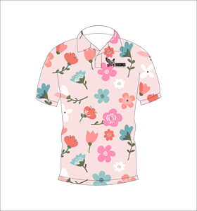 เสื้อโปโลพิมพ์ลายดอกไม้สำหรับผู้ชาย แขนสั้น สวมใส่สบาย เหมาะสำหรับฤดูร้อน เล่นกอล์ฟ น้ำหนักเบา มีปก แฟชั่น - Product Image 4