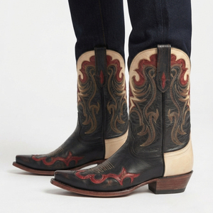 Men's Western Leather Cowboy <b>Boots</b> Mid-Calf Customizable for Winter & Summer Riding - Product Image 6