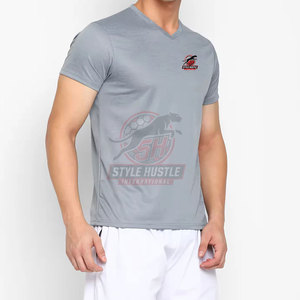 Camisetas de cuello en V para hombre, último diseño, ropa de moda, camisetas de cuello en V para hombre de color sólido, camisetas de cuello en V para hombre adulto - Product Image 5