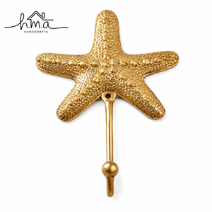Solid Brass Starfish Wall Hook Decorative Coastal <b>Beach</b> Style <b>Coat</b> Hook Handmade Towel Robe Key Holder Bathroom Entryway Decor - Product Image 1
