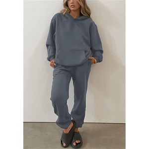 Wholesale Women's Hoodie <b>Joggers</b> Tracksuit <b>Set</b> Oversized Custom Logo Casual Wear <b>Matching</b> Outfit Activewear Streetwear 2026 - Product Image 3