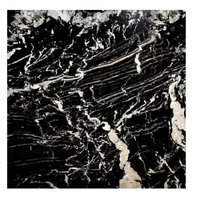 Marbre noir emblématique, pierre naturelle polyvalente pour les murs de construction, les projets commerciaux, les entrées, les extérieurs, les chambres, les salles de bain, les couloirs