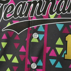 Maillot de baseball en polyester 100 % durable et de haute qualité, maillot de softball respirant et anti-humidité, taille plus, personnalisable - Product Image 4