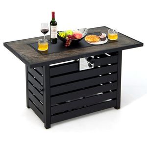 Tavolo con Braciere a Propano da 42 Pollici con Superficie in Polvere Minerale, 50000 BTU, Elegante Elemento Decorativo per Riunioni all'Aperto - Product Image 3