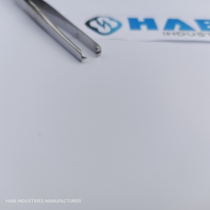 HABI INDUSTRIES ที่คีบขนตาสแตนเลสอย่างดี ป้องกันไฟฟ้าสถิตย์ ทำมือ คีบคิ้ว กำจัดขนบนใบหน้า ขายดี - Product Image 1