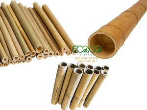 หลอดรังแมลงย่อยสลายได้ Eco2go เวียดนาม ทำจากไม้ไผ่ 100% สำหรับบ้านแมลงขนาดเล็กและตกแต่งสวนสัตว์ป่า - Product Image 3