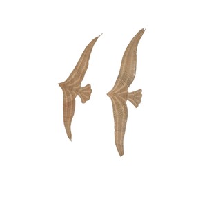 Décoration murale artisanale en forme d'oiseau en rotin, écologique, pour chambre d'enfant, artisanat décoratif. - Product Image 1