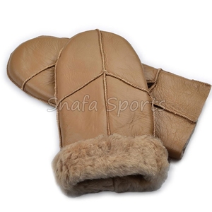 Gants de ski professionnels en cuir de chèvre, doux, durables et respirants, pour l'hiver et les activités de plein air, fournis directement par l'usine. - Product Image 2
