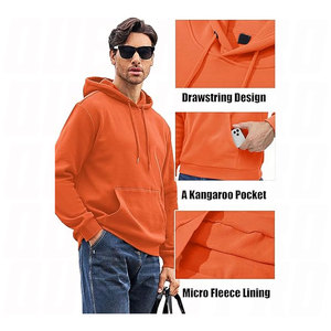 Hoodie Mens Pullover <b>Polyester</b> Fleece Custom Team Logo Sweatshirt Sportswear Casual Streetwear Training Hoodie Comfortable - Product Image 3