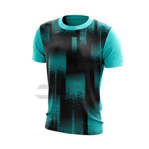 T-shirts pour hommes en maille épaisse à manches courtes, couleurs tendance, motifs modernes, logo frontal, design minimaliste Normcore - Product Image 2