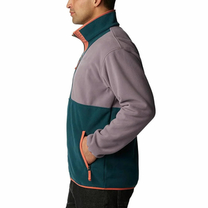Chaqueta de Forro Polar para Hombre ELEGANT CORPORATION, Diseño Color Block, Cuello Alto, Cierre de Cremallera, Ropa Casual de Invierno, Corte Regular, Transpirable, de Algodón - Product Image 3