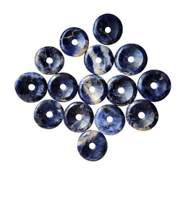 Colgante de piedra preciosa natural en forma de donut pulido de 1.8-2 pulgadas (45-50 mm), minimalista, unisex, de calidad premium, el más vendido al por mayor. - Product Image 2