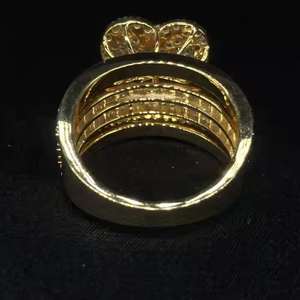 Anillo de Boda de Diamante Moissanite Personalizado de Fábrica, Chapado en Oro de 18K, para Fiestas, Regalo Personalizable, Estilo Hip Hop - Product Image 2