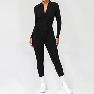 custom logo premium compression <b>jumpsuit</b> women manufacturer pakistan wholesale seamless active compression <b>jumpsuit</b> - Product Image 2