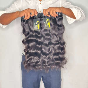 Cabello Indio Virgen con Cutículas Alineadas, Cabello Humano Natural 100% Indio, Cabello Brasileño Crudo sin Procesar al por Mayor - Product Image 1