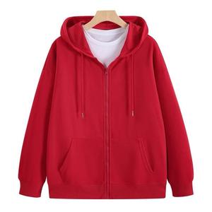 Sudadera con Capucha Unisex Blanca con Cierre, Corte Regular, Tejido de Algodón, Informal, para Otoño - Product Image 5