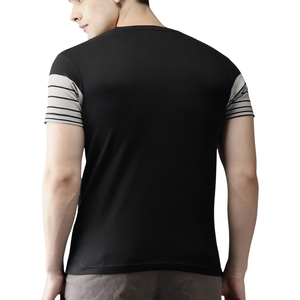 2026 Oversized T-shirts Heavyweight Cotton Custom Logo Strip Blank T Shirts 100% Cotton <b>Drop</b> Shoulder Crew Neck Summer Tee - Product Image 2