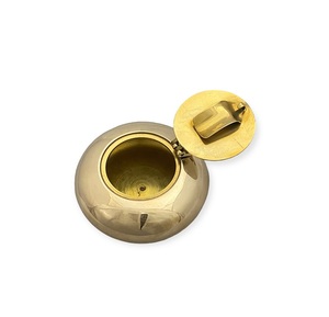 Cenicero de 6 cm, Simple, Compacto, Redondo, de Metal, para Guardar Cenizas, para Decoración de Mesa en el Hogar u Oficina, Accesorio de Uso Diario - Product Image 1