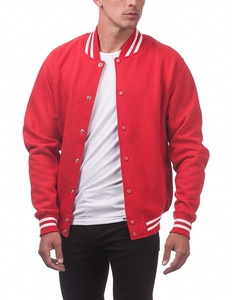 Blouson d'hiver réversible en coton véritable avec broderie, col montant, style universitaire, à capuche, pour la vente en gros - Product Image 6