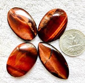 Piedras Preciosas Sueltas, Cabujones de Ojo de Tigre Rojo, Piezas Surtidas, Forma y Tamaño Únicos - Product Image 2