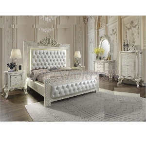 Elegante y Moderno Juego de Muebles de Dormitorio de Madera de Teca Tallada en Color Personalizado con Tamaño a Medida y Opción OEM - Product Image 1