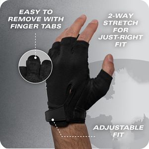 Wholesale Weightlifting Gloves Integrated Wrist Wrap Support Gym Training Mitts Non <b>Slip</b> Powerlifting Fitness Bodybuilding Gear - Product Image 4