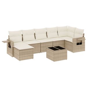 Set Divano da Giardino Beige e Bianco Crema - Product Image 2