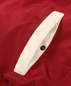 Chaqueta Universitaria Personalizada con Bordado en Blanco, Chaqueta Universitaria de Satén, Chaqueta Universitaria Brillante de Satén para Hombre - Product Image 6