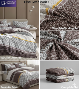 Juego de Sábanas de Hotel de Alta Calidad, Tamaño King, con Rayas, Sábanas Planas y Ajustables Suaves, 400 Hilos, Microfibra, Duraderas, Fáciles de Cuidar, Fundas de Almohada - Product Image 5