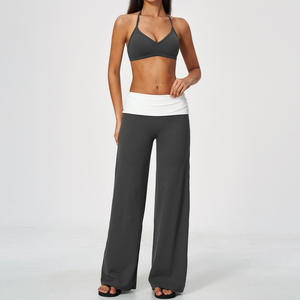 Conjunto Deportivo de 2 Piezas para Mujer, Diseño Atlético, Sujetador Deportivo con Sensación de Segunda Piel, Leggings Deportivos de Cintura Alta, Faja Reductora, para Entrenamiento y Yoga - Product Image 3