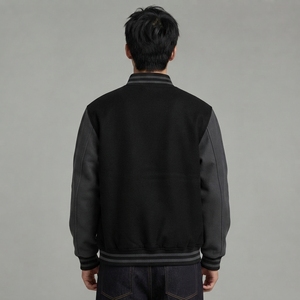 Veste varsity tendance conçue pour une liberté de mouvement confortable, avec une texture premium et un style intemporel pour un look urbain quotidien. - Product Image 4