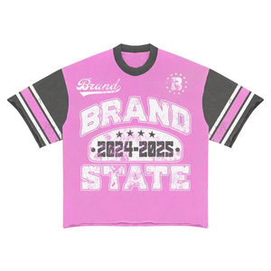 Conjunto de Dos Piezas de Algodón Rosa para Hombre 2026 |   Camiseta de Jersey y Pantalones Cortos de Felpa |   Conjunto Deportivo de Talla Grande 100% Algodón OEM - Product Image 6