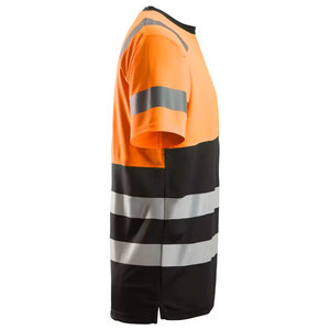 T-shirts de sécurité haute visibilité pour hommes, manches courtes, bandes réfléchissantes, vêtements de travail pour ouvriers - Product Image 3