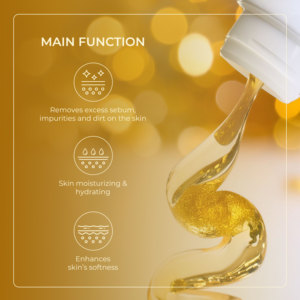 Gel Limpiador Facial con Láminas de Oro B2B de Buen Fabricante, Hidratante y Humectante, el Más Vendido en Malasia, Garantía del Mejor Proveedor - Product Image 4
