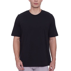 OEM Men Summer Oversized Custom T <b>Shirt</b> 100% Cotton New Versatile Casual Loose fit <b>Half</b> <b>Sleeved</b> blank breathable tee <b>shirt</b> - Product Image 4