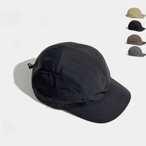 Gorra Clásica Negra de 5 Paneles para Hombre y Mujer, Estilo Liso y Transpirable, Ideal para Correr, Viajar, Acampar, Gorra Informal de Moda para Exteriores - Product Image 2