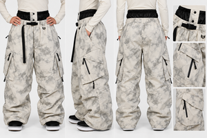 Pantalones de Nieve Sublimados Ecológicos de Alta Calidad, Holgados, Unisex, Ropa de Esquí Impermeable, Resistente al Viento, Transpirable y Antidesgarro - Product Image 6