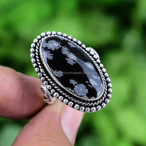 925 bague en argent Sterling véritable pierre gemme bohème bague à la main bijoux en argent bague cadeau pour elle - Product Image 3