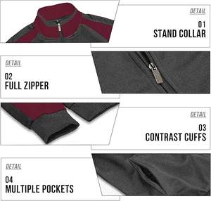 Conjunto deportivo de chándal con cremallera completa para hombre, ropa deportiva de calidad superior, informal y cálido. - Product Image 6