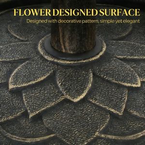 Ombrellone da Giardino con Struttura in Acciaio e Palo in Acciaio Inossidabile, Raggio di 3m - Product Image 4