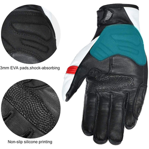 Men Motorcycle Racing Gloves Carbon Knuckle Leather Protective Riding Gloves Breathable Anti Slip Motorbike Gloves Outdoor Gear - Product Image 5