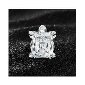 Regalos de Navidad, Pendientes de Oro Fino de 925 con Diamante Cultivado en Laboratorio de 3 Quilates, Certificado GIA IGI, Color D, Claridad VVS, Chapado en Plata de Ley, para Él y para Ella - Product Image 1